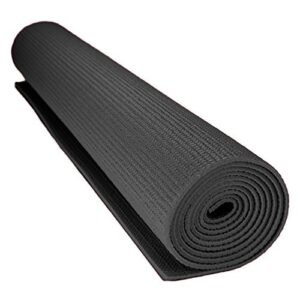 black yoga mat